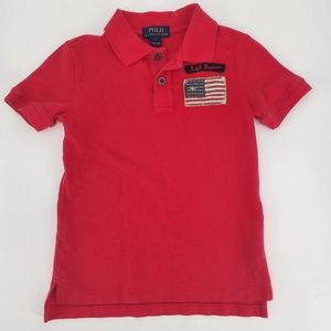Ralph Lauren Red Polo Shirt Size 7